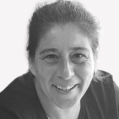 Primer plano de Belinda Schemenfleming